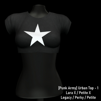 Second Life Marketplace - [Punk Army] Urban Top - 1 Fullpack